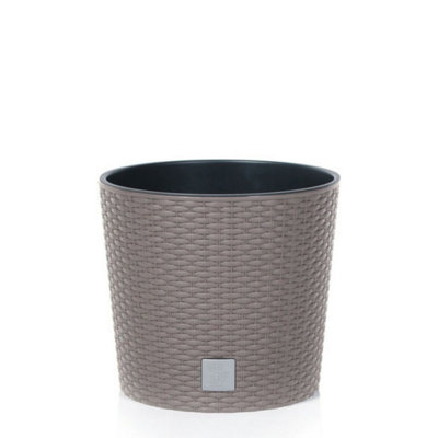 Urbn-Living MoccaSet Of 120Cm Rato Round Low Rattan Planters from B&Q
