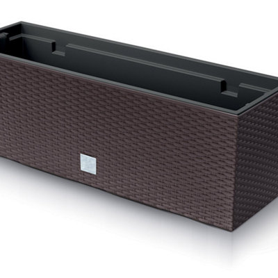 Urbn-Living Umber60 Cm Rato Case Rattan Flower Planter from B&Q