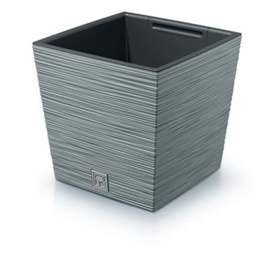 Urbn-Living ConcreteFuru Square Low Planter With Insert29X29.5X29.5 Cm from B&Q