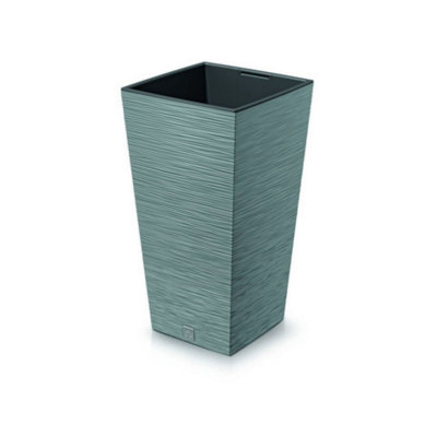 Urbn-Living ConcreteFuru Square Tall Planters With Inserts45X24X24 Cm from B&Q