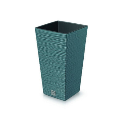 Urbn-Living BlueFuru Square Tall Planters With Inserts45X24X24 Cm from B&Q