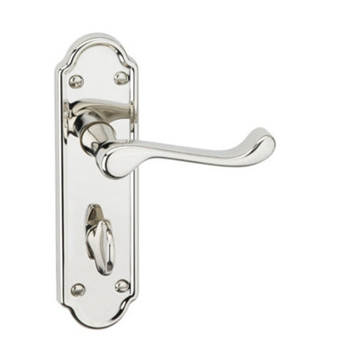Urbn-Living Polished NickelBathroomUrfic Ashworth Lever Door Handles