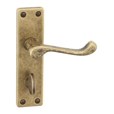 Urbn-Living CopperBathroomUrfic Victoria Lever Door Handles