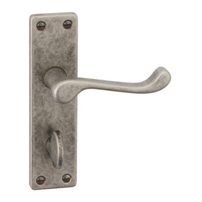 Urbn-Living PewterBathroomUrfic Victoria Lever Door Handles