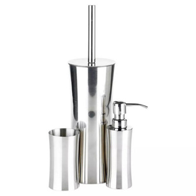 Urbn-Living 3-Pcs Ridder Chrome Edinburgh Bathroom Set from B&Q