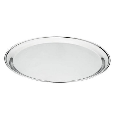 Arthur Price Of England 14" Stainless Steel Round Salver from B&Q