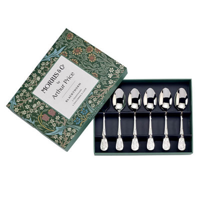 Morris & Co By Arthur Price Blackthorn Box Of 6 Teaspoons from B&Q