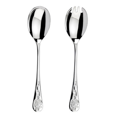 Morris & Co By Arthur Price Blackthorn Boxed Salad Serving Spoon & Fork from B&Q
