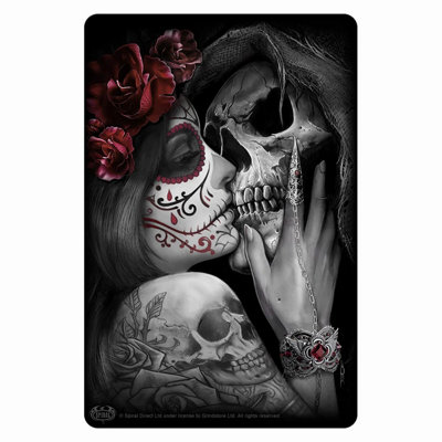 B&Q Spiral Direct Dead Kiss Metal Card (One Size) White/Black