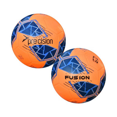 Precision Fusion Fifa Basic Training Ball - Fluorescent Orange/Blue/Royal Blue/Grey / 3 - Image 3