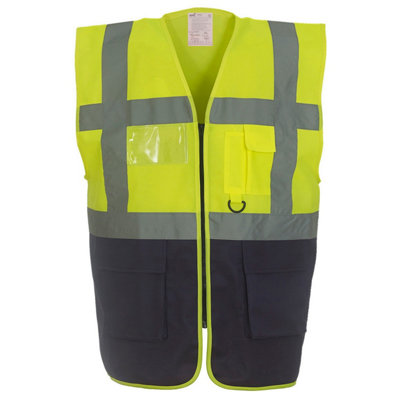  - Yoko Unisex Adult Executive Hi-Vis Waistcoat