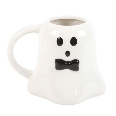  - Something Different Mr Boo Ghost Shaped Mug Black/white (One Size)