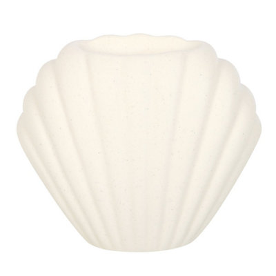Something Different Seashells Oil Burner Neutral Stone (One Size) from B&Q
