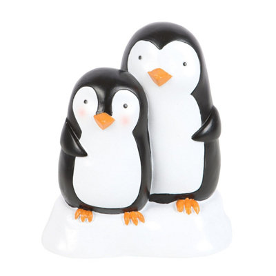Something Different Snuggle Season Resin Penguin Ornament - Black/White - Image 3