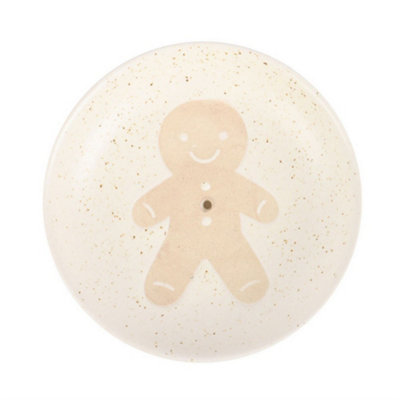 - Something Different Gingerbread Man Incense Stick Holder Off White (One Size)