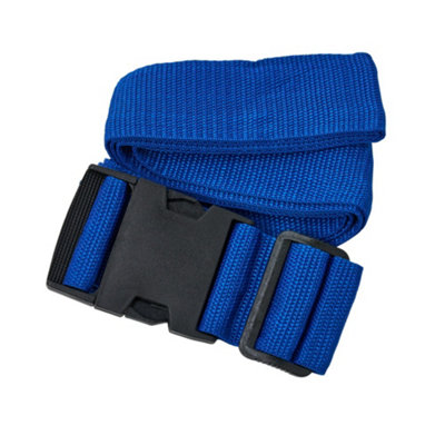 Home & Living Polyester Luggage Strap Blue (One Size) from B&Q