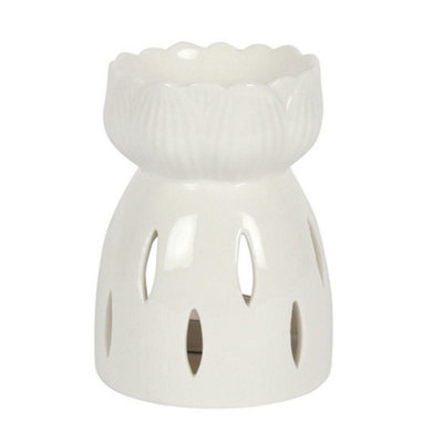 Something Different Unisex White Lotus Oil Burner In - Image 3