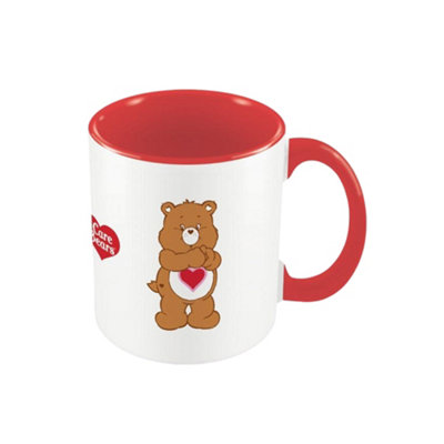  - Care Bears Live Laugh Hug Inner Two Tone Tenderheart Bear Mug Red/white (One Size)