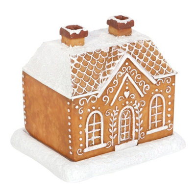 Something Different Gingerbread House Incense Cone Holder Brown/white (One Size) from B&Q