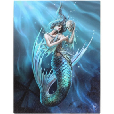 Anne Stokes Sailors Ruin Canvas Print Blue (19Cm X 25Cm X 1.5Cm) from B&Q