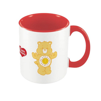 Care Bears Fun In The Sun Inner Two Tone Funshine Bear Mug Yellow/red/white (One Size) from B&Q