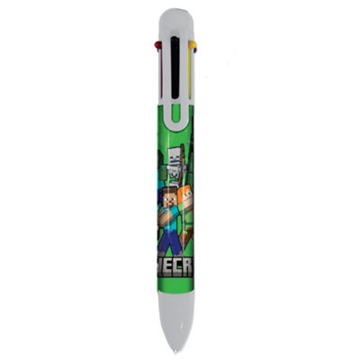 Minecraft Multicoloured Creeper Pen Multicoloured (20.5Cm X 2Cm X 5.2Cm) from B&Q