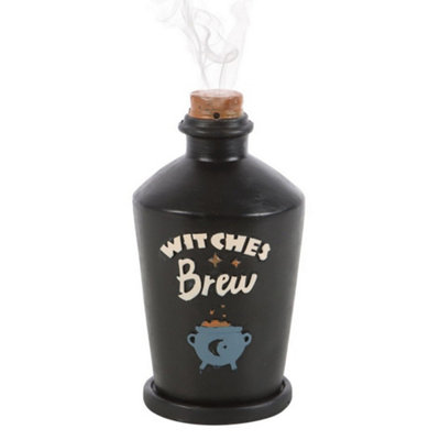 Something Different Witches Brew Potion Bottle Incense Cone Holder Black (One Size) from B&Q