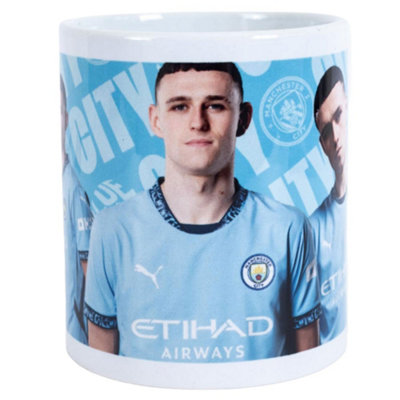 Manchester City Fc Phil Foden Mug Blue/white (One Size) from B&Q