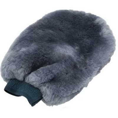 Eastern Counties Leather Sheepskin Polishing Mitten Grey (One Size) from B&Q