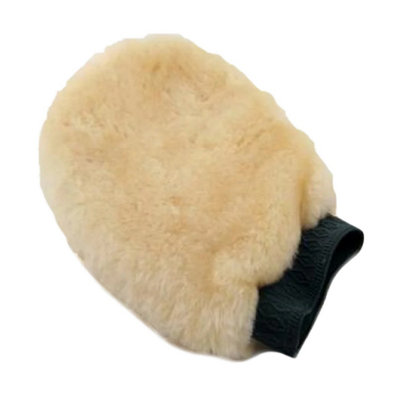 Eastern Counties Leather Sheepskin Polishing Mitten Natural (One Size) from B&Q