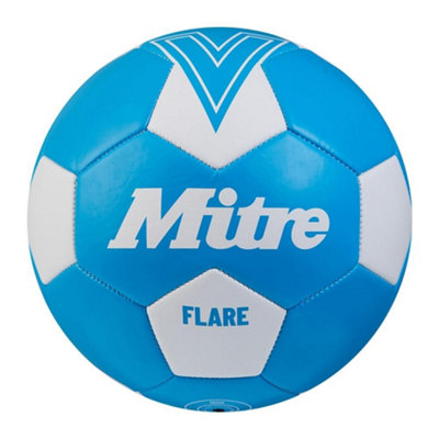 B&Q Blue/White Mitre Flare 2024 Football Fluorescent (5) Size 5