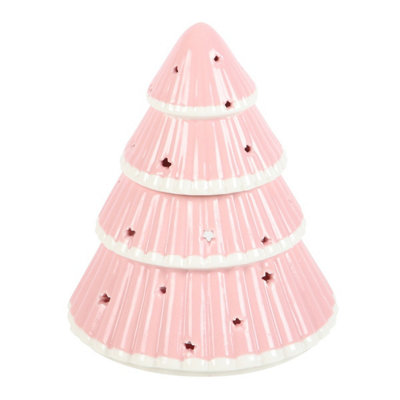  - Something Different Christmas Tree Oil Burner Pink (One Size)