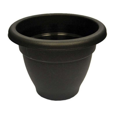 Winchester Round Bell Pot Ebony (40Cm) from B&Q