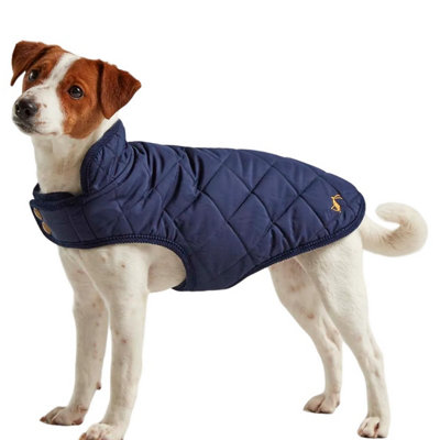 Joules Quilted Dog Coat Navy (S) from B&Q