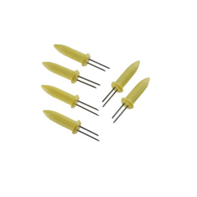 Fackelmann Corn Holder (Pack Of 6) Yellow (One Size) from B&Q