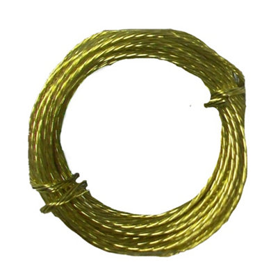 X No.2 Br Picture Wire Gold (3M) from B&Q