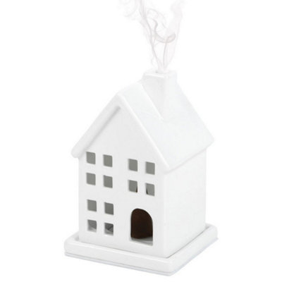 Something Different House Incense Cone Holder White (One Size) from B&Q