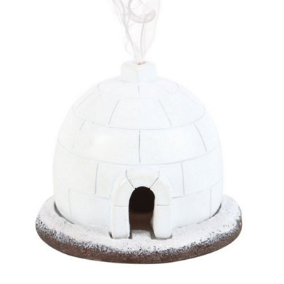  - Something Different Igloo Winter Incense Cone Holder White (One Size)