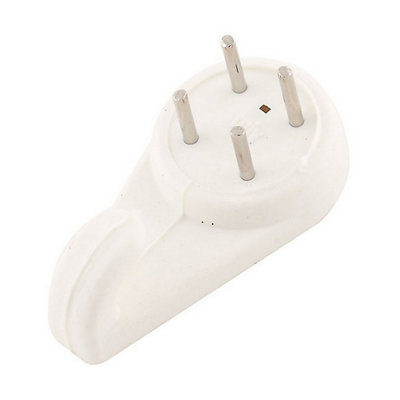 X Hardwall Hanging Hooks (Pack Of 3) White (L) from B&Q