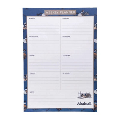 Thelwell A4 Weekly Planner Clic Blue (One Size) from B&Q