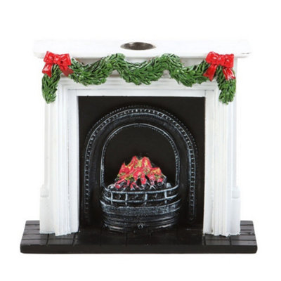 Something Different Fireplace Christmas Backflow Incense Burner White/black/green (One Size) from B&Q