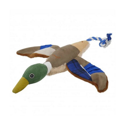 Joules Duck Plush Dog Toy Blue (One Size) from B&Q