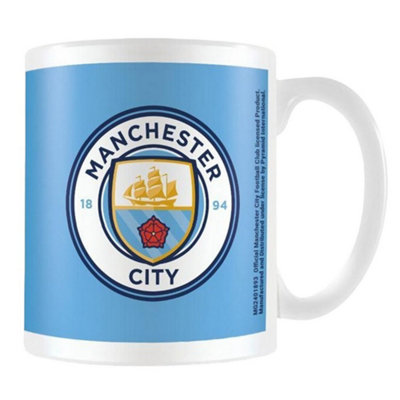  - Manchester City Fc Crest Mug White/blue (12Cm X 10.5Cm X 8.7Cm)