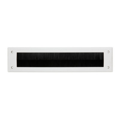 Woodside Letterbox Draught Excluder White (One Size) from B&Q