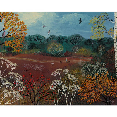 Jo Grundy Autumn Walk Canvas Print Multicoloured (60Cm X 80Cm) from B&Q