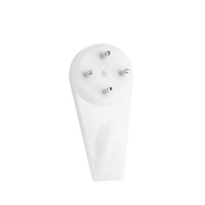 X Hardwall Hanging Hooks (Pack Of 3) White (M) from B&Q