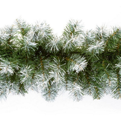 Premier Snow Tipped Artificial Garland - Image 3