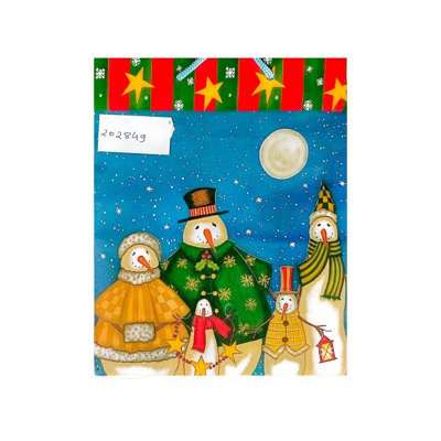 B&Q Snowman Family Christmas Party Bags Multicoloured (One Size)