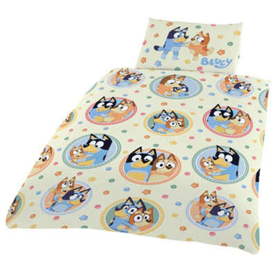  - Bluey Frame Duvet Cover Set Cream/multicoloured (Junior)