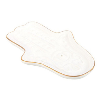 Something Different Unisex White Hamsa Hand Incense Holder In - Image 3